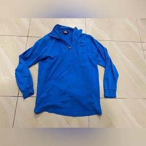 Killy Quarter 1/4 Zip Grid Fleece Blue Running Shirt Pullover Men’s L.
